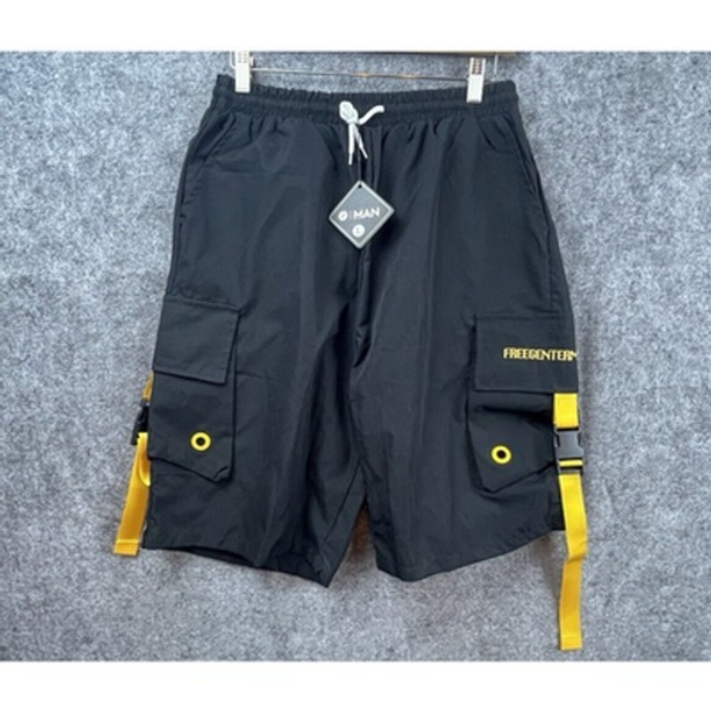 Z Man Shorts Mens Large Black Cargo Forever Young Freegenterman Quick Dry